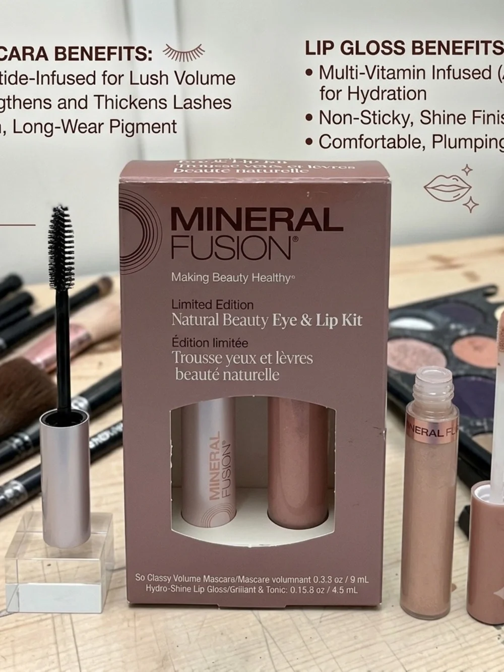 Mineral Fusion Natural Beauty Eye & Lip Kit - Nude Pink